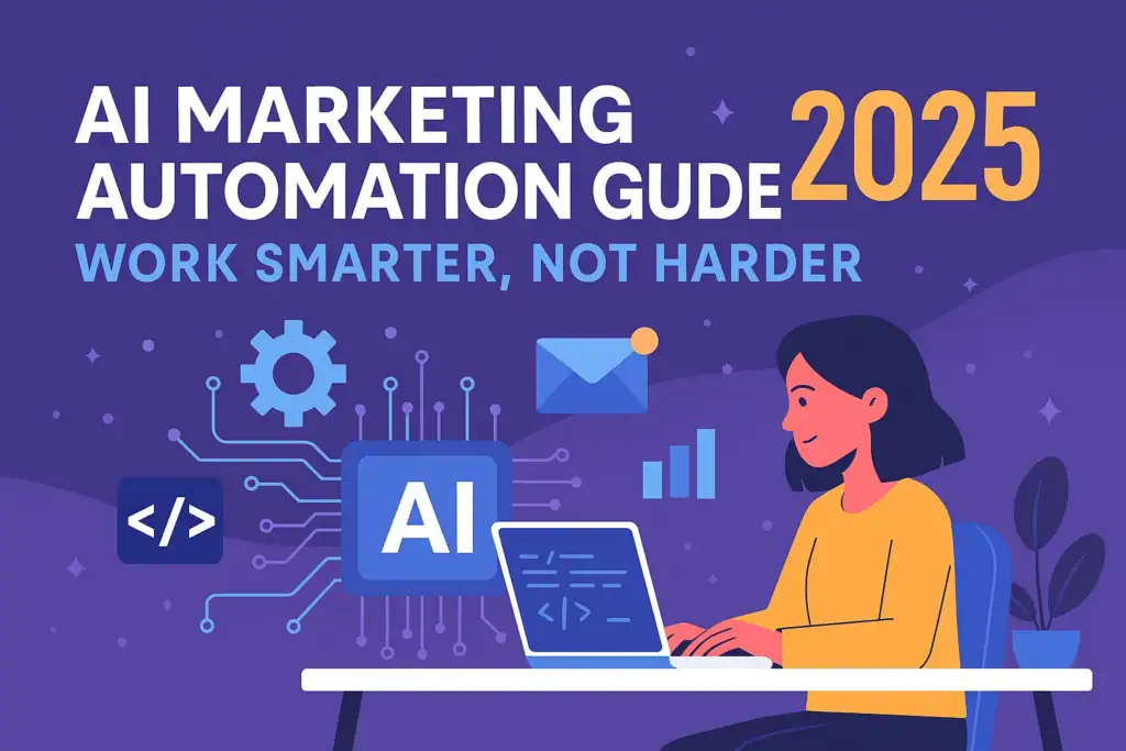 Banner for AI Marketing Automation Guide 2025 – Work Smarter, Not Harder