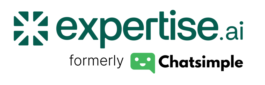 Expertise.ai logo β conversational AI platform formerly Chatsimple